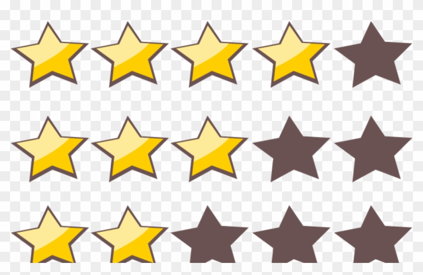 5 Star - 3 Star Rating Png Clipart