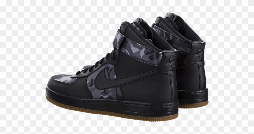 Luxury Women's Nike Af1 Ultra Force Mid Print Black - Sneakers Clipart