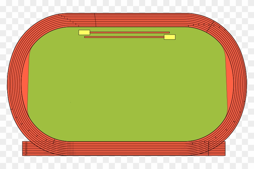 Drawing Ovals Track And Field - Track And Field Track Layout Clipart