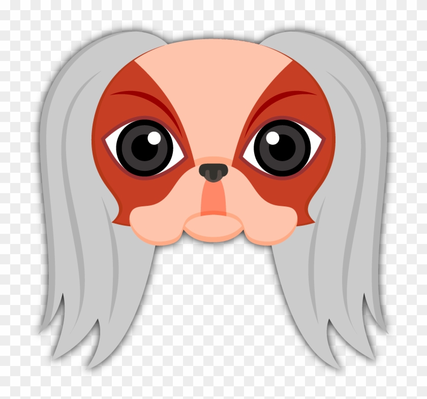 Japanese Chin Emoji Stickers Are You A Japanese Chin - Cartoon Clipart