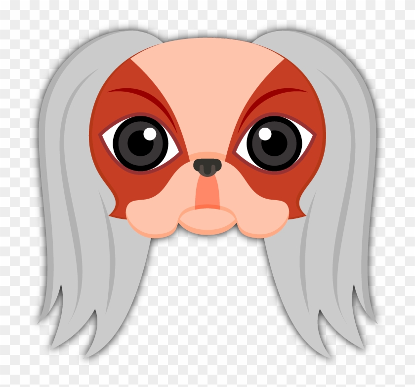 Japanese Chin Emoji Stickers Are You A Japanese Chin - Cartoon Clipart #3172976