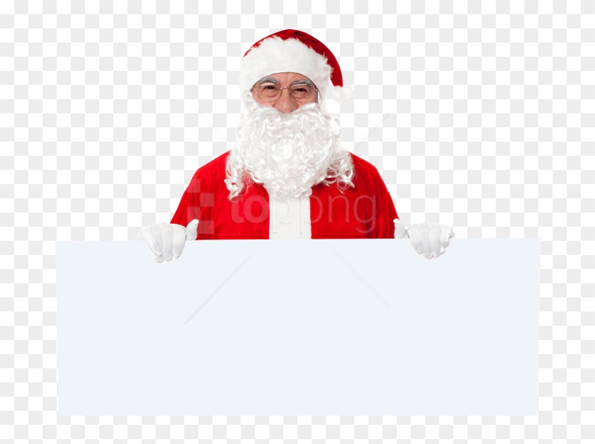 Free Png Santa Claus Png Images Transparent - Santa Claus Holding Banner Clipart #3173200