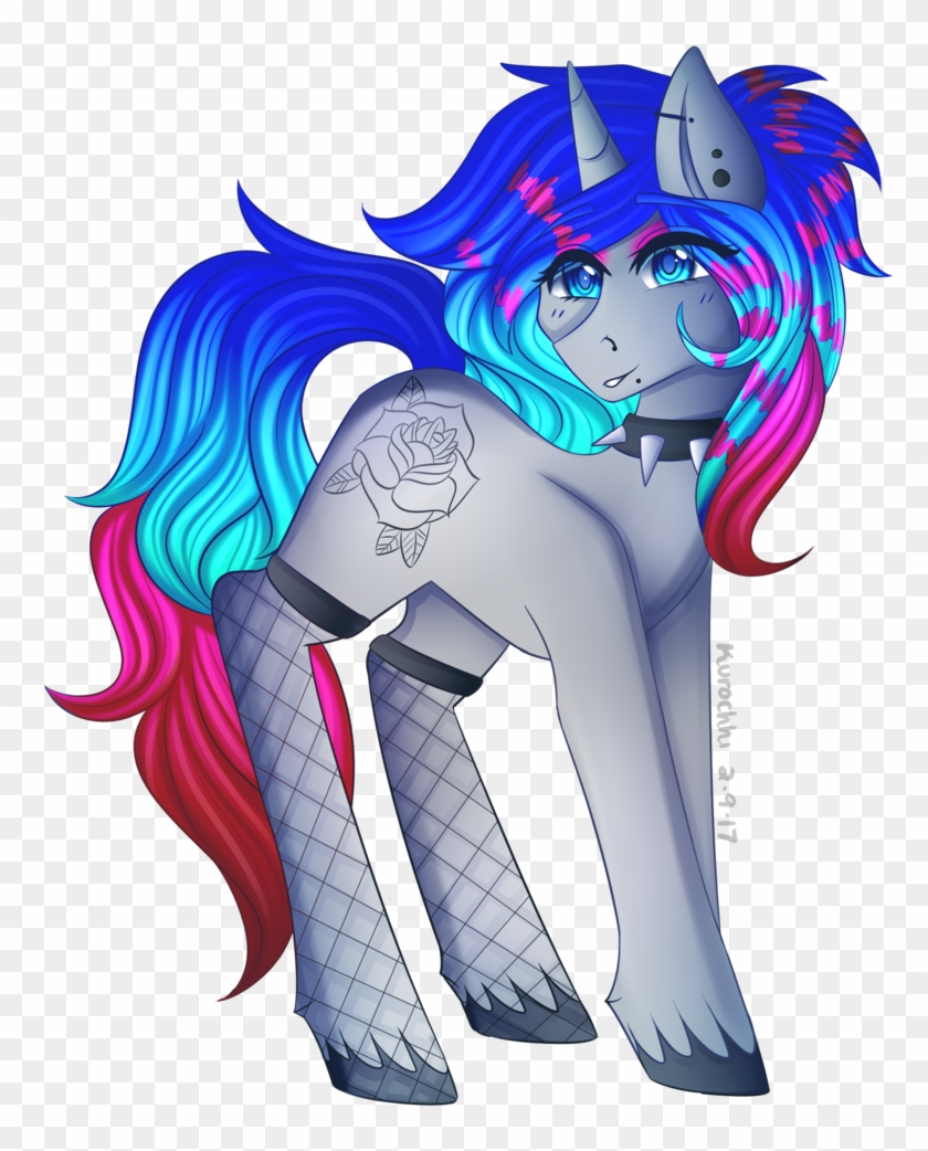 Piercing Png Background Image - Pony In Fishnets Clipart #3173275