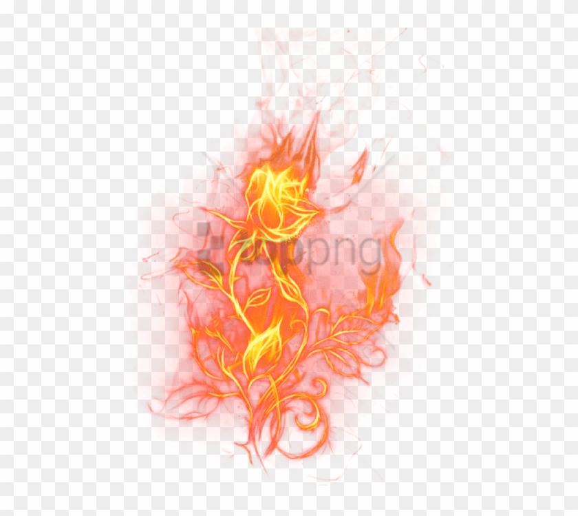 Free Png Fire Rose Png Image With Transparent Background - Transparent Fire Rose Clipart #3173737