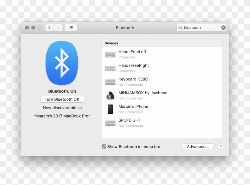 Bluetooth Pairing List - Pair Bluetooth Headphones On Mac Clipart #3173845