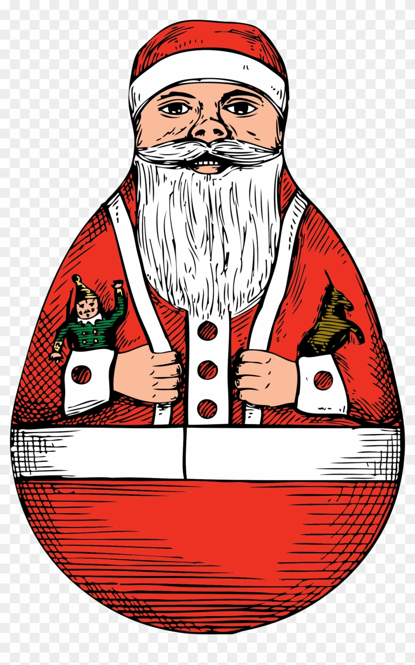 This Free Icons Png Design Of Rolly-polly Santa - Santa Claus Clipart