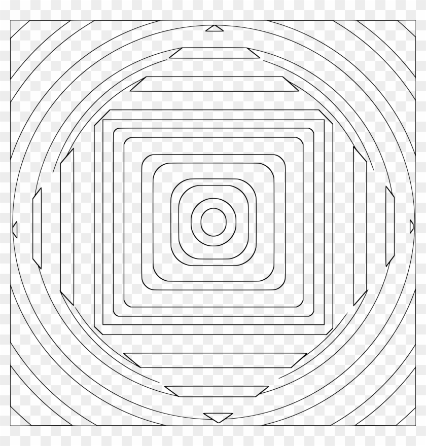 Trippy Transparent Black And White - Circle Clipart #3174446