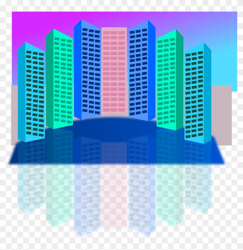 Skyscrapers City Cityscape Town Png Image - Skyscraper Clipart #3174604