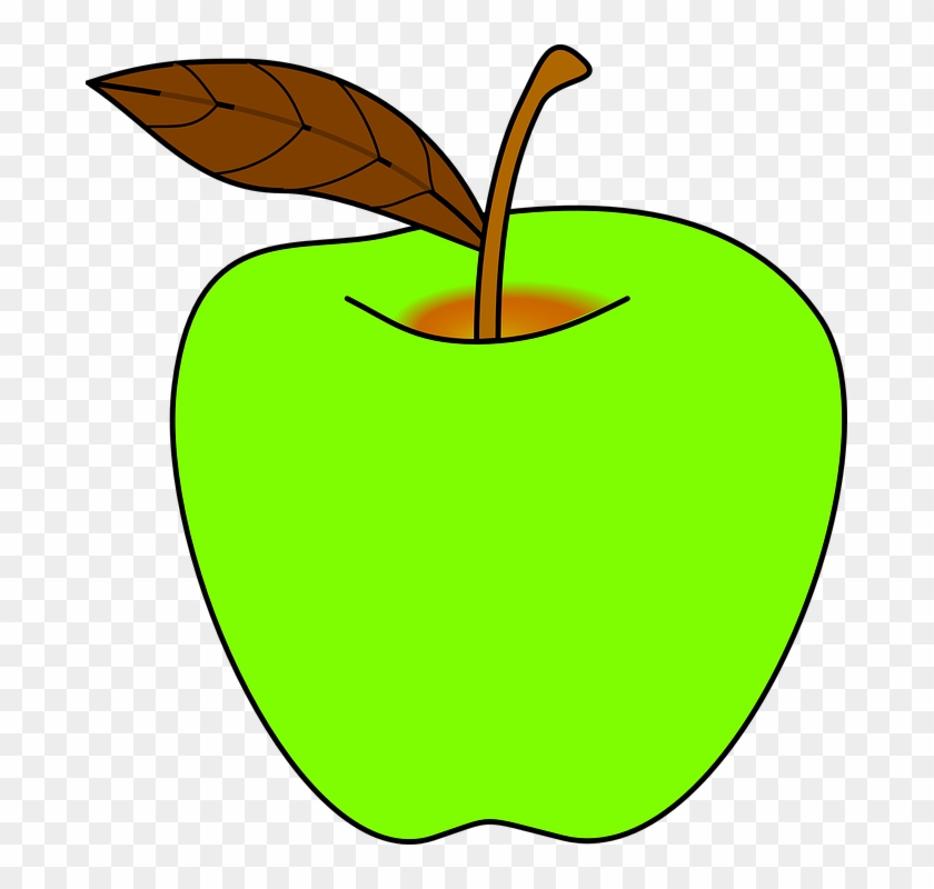 Green Apple Png - Green Apple Clipart Black And White Transparent Png