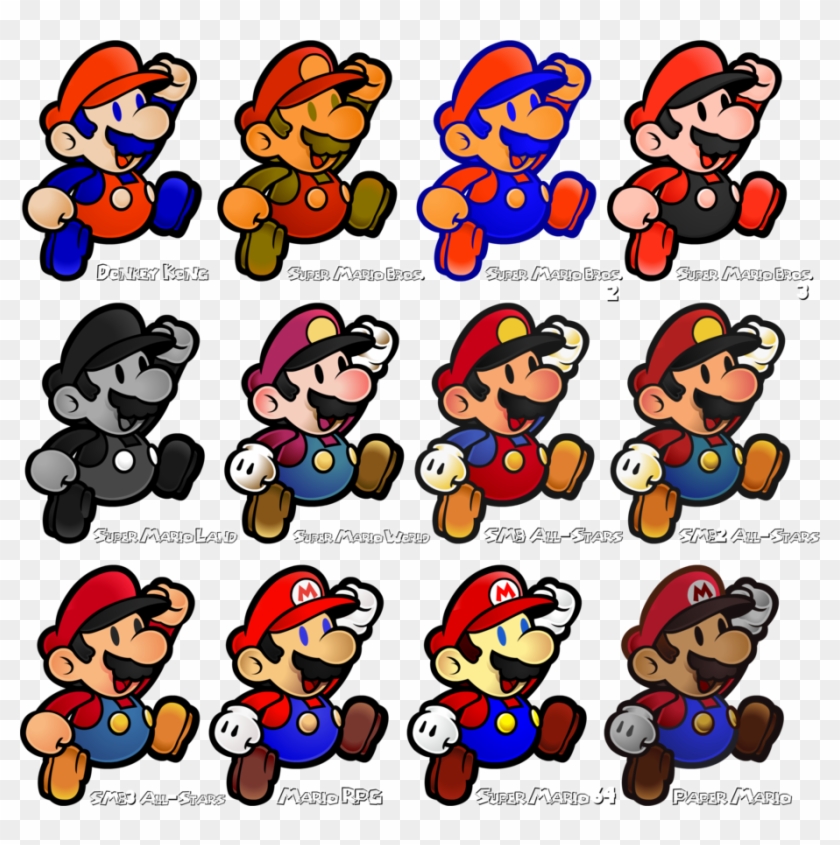 Mario Clipart Colour - Super Mario Bros Bead - Png Download #3175312