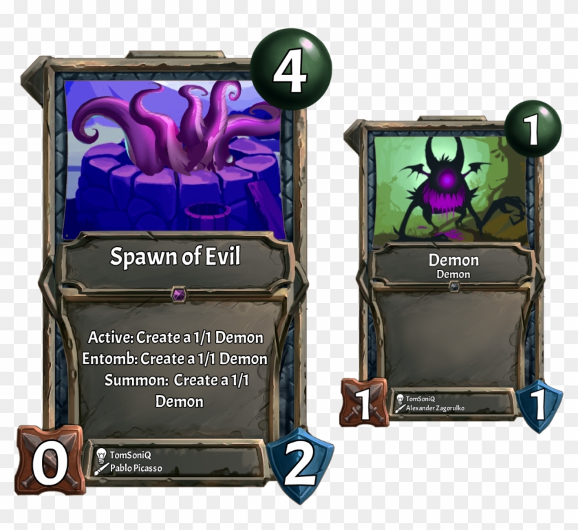 [card] Spawn Of Evil - Cartoon Clipart #3175557