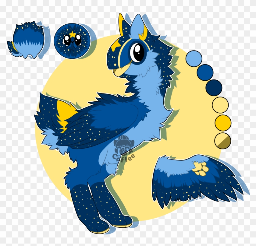 [adopt][flat][open] Starry Night - Cartoon Clipart