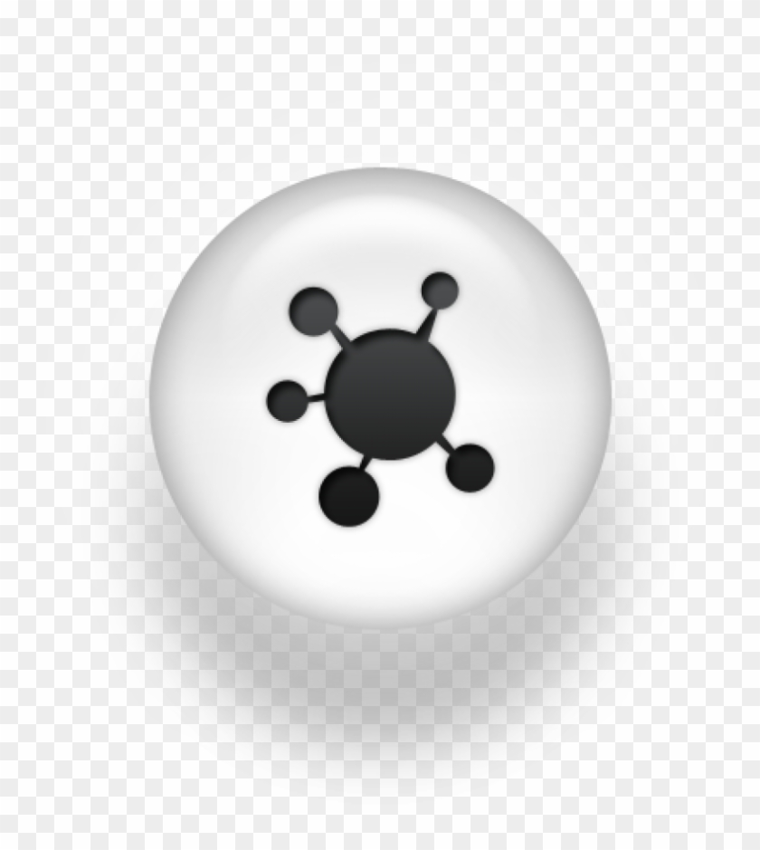 098149 Black White Pearl Icon Social Media Logos Propeller - Circle Clipart
