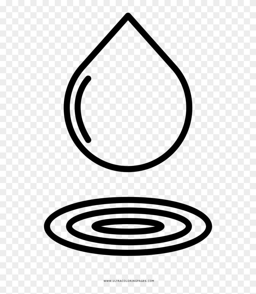 Download Hd Dibujo De Gota De Agua Para Colorear Gota - Gotas De Agua Para Dibujar Clipart