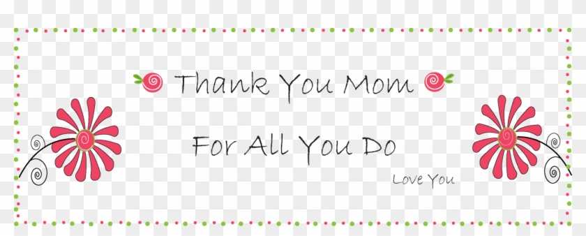 Png Thank You Mom - Thank You Mother Clipart