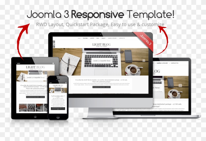 Download This Joomla 3 Template For Free - Joomla Templates Free Download 3.8 Clipart #3177826