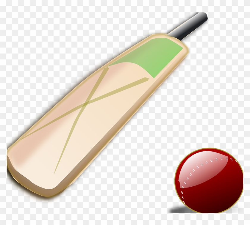 Clipart Ball Cricket Bat - Soccer Ball - Png Download