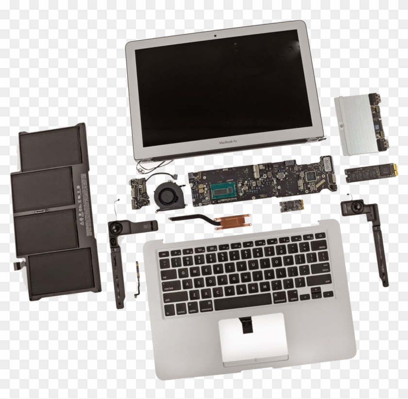 Laptop - Macbook Air 2017 Teardown Clipart