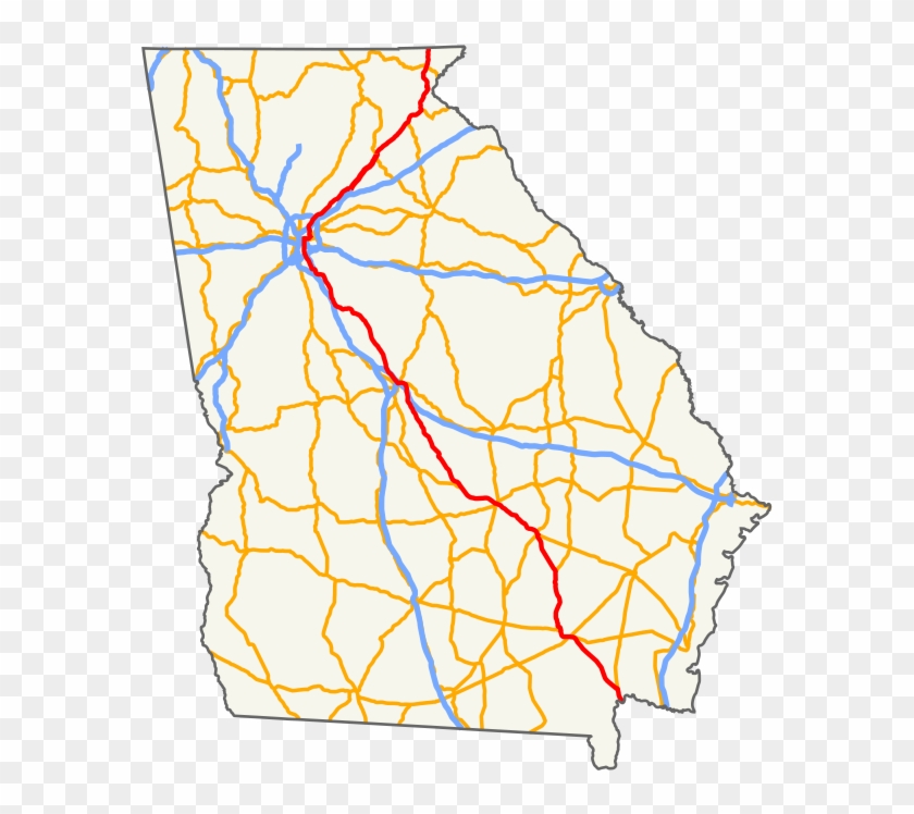 Map Of Georgia And Florida Inspirational U S Route - Georgia Clipart #3178973