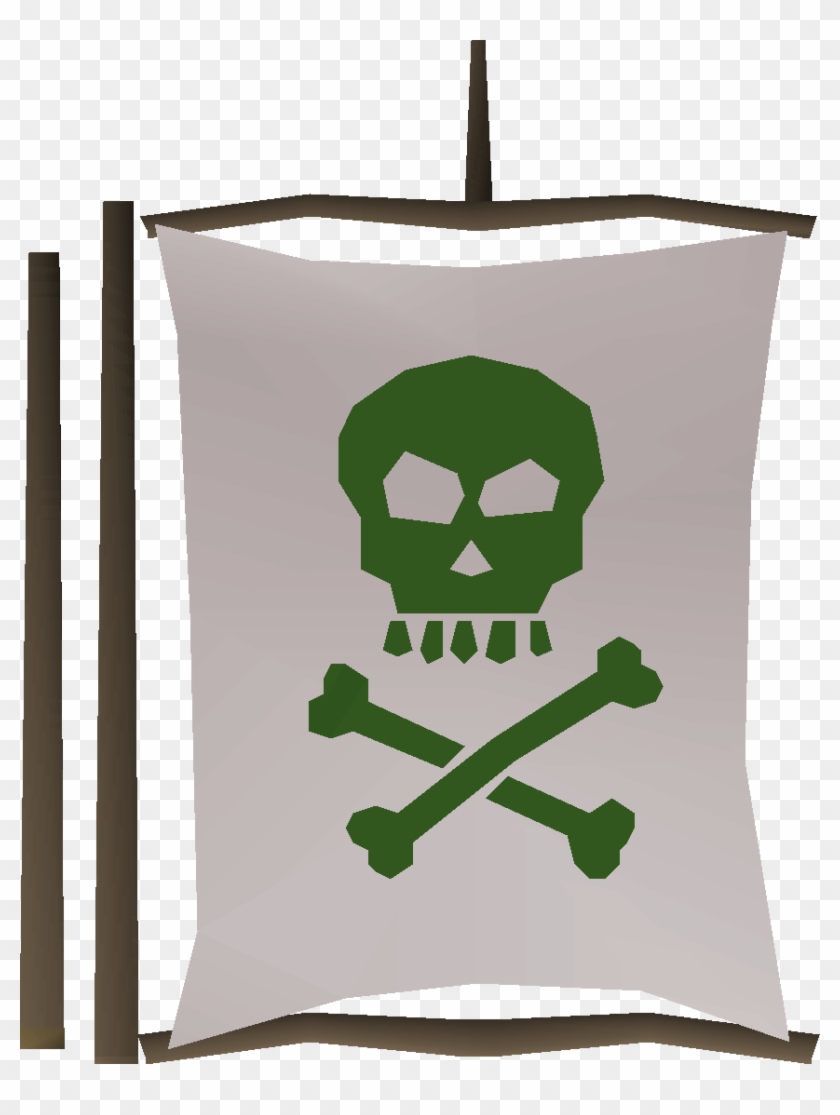Skull And Crossbones Yellow Background Clipart
