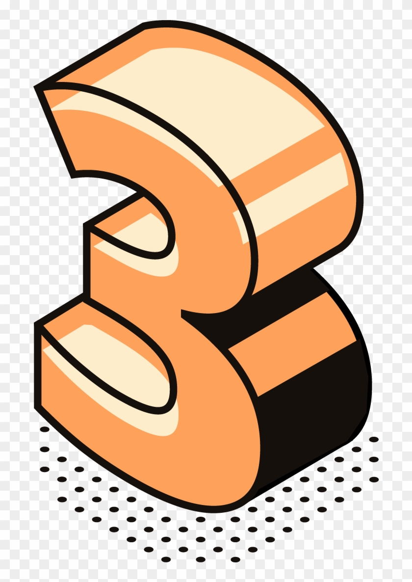 3 Number Png Stock Images Clipart