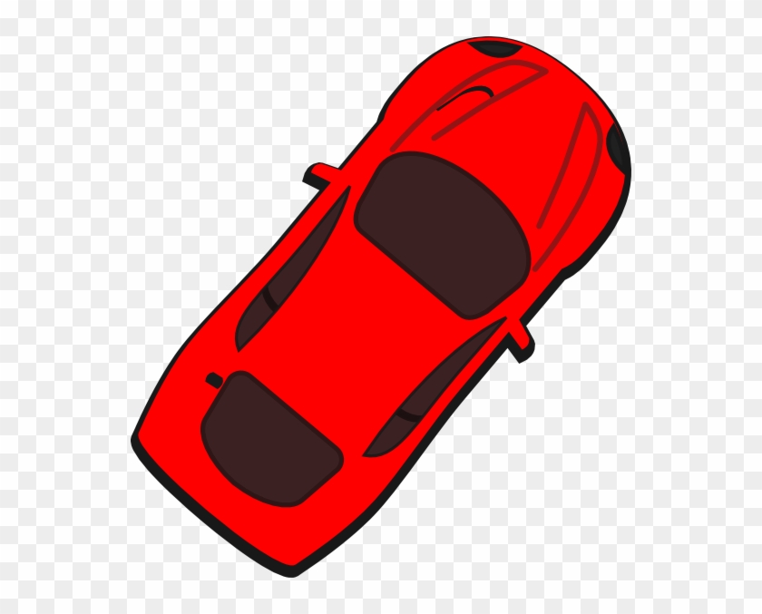 Red Car Top View Clipart #3179846