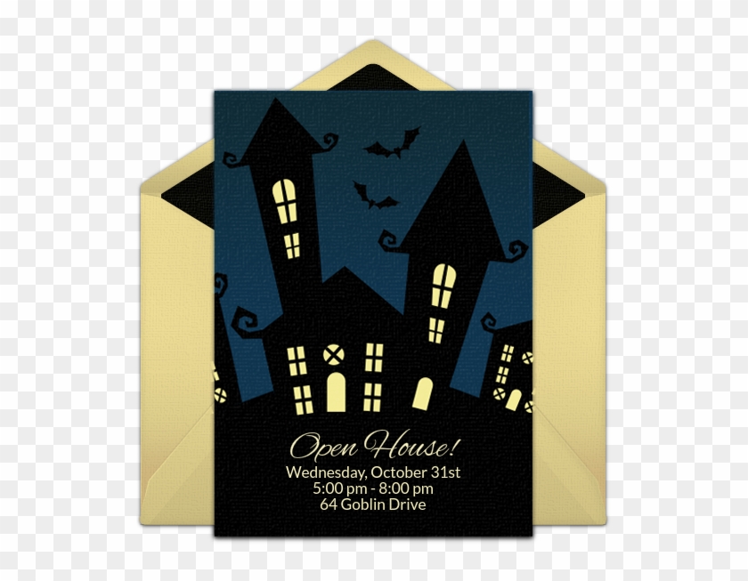 Halloween Open House Online Invitation - Lumber Clipart