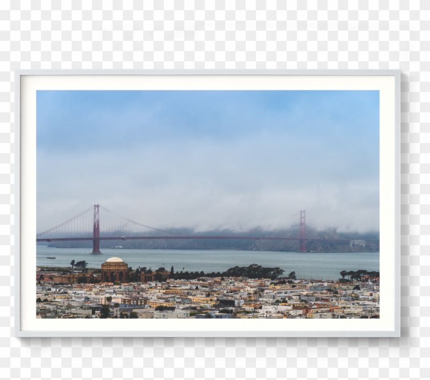 Through The Fog, Golden Gate Bridge, San Fransisco, Clipart #3180326