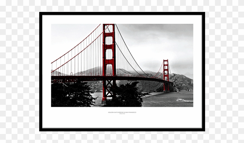 Golden Gate Bridge In San Fransisco-0 - Golden Gate Bridge Fates Clipart #3180338