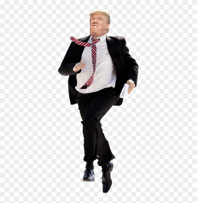 Donald Trump Running Transparent Clipart #3181144