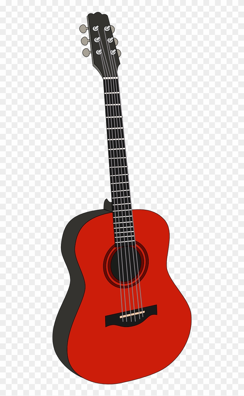 Guitar Acoustic Guitar Music Png Image - Red Guitar Clipart Transparent Png #3181310