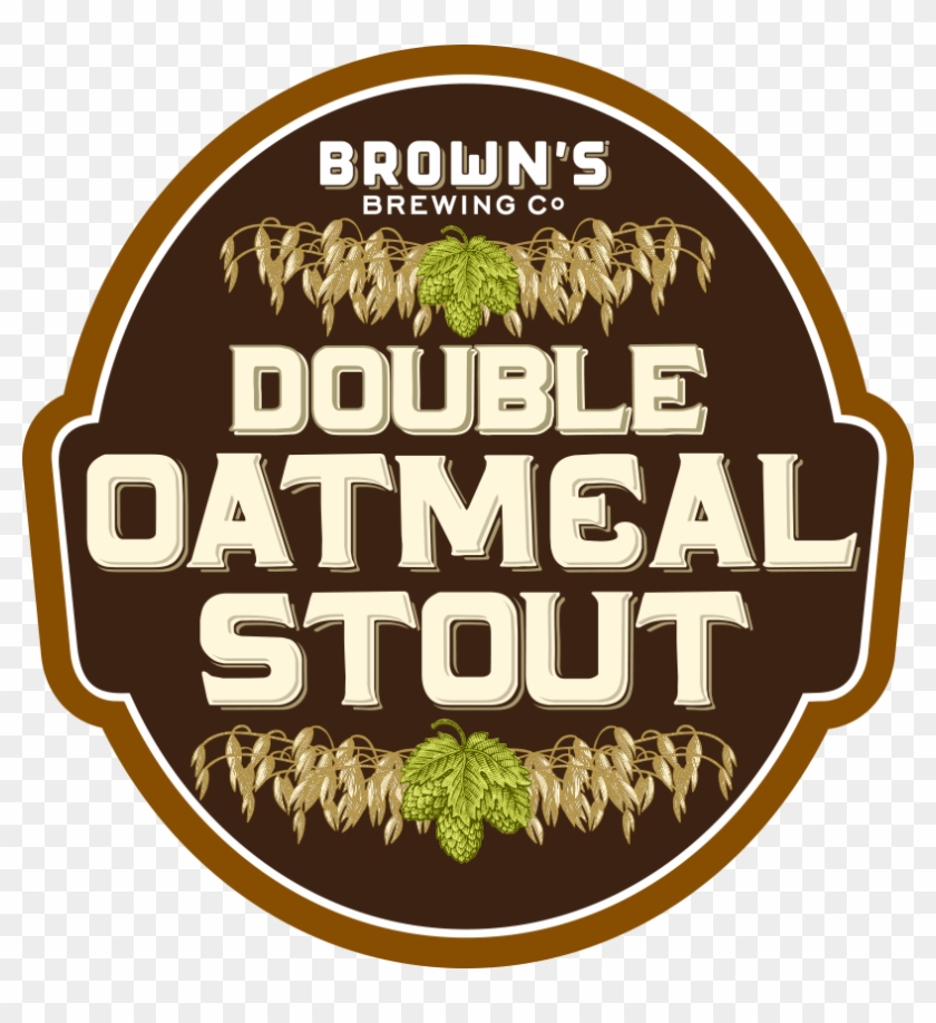 Brown's Double Oatmeal Stout - Label Clipart #3181948
