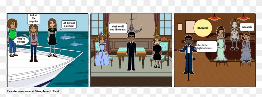 Cruise Ship - Cartoon Clipart