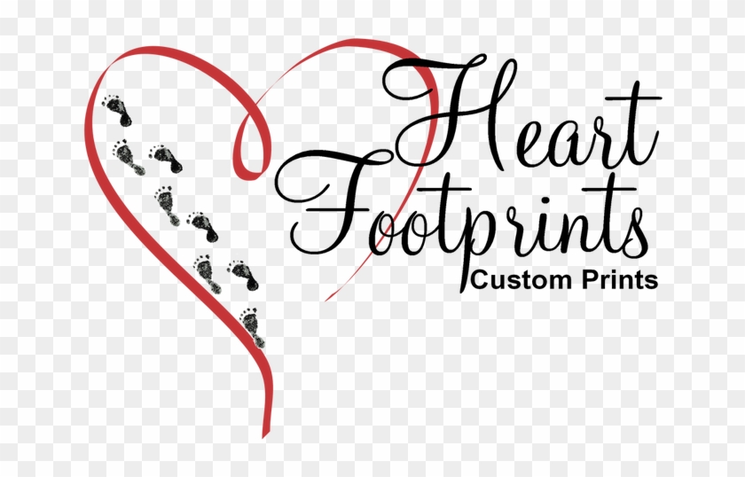 Picture - Heart And Footprints Clipart