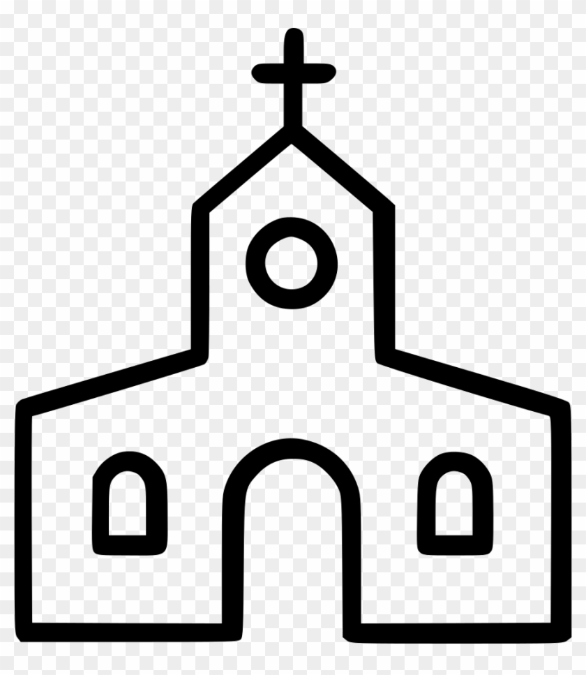 Clip Art Black And White Buildings Png Icon Free Download - Prayer House Icon Png Transparent Png