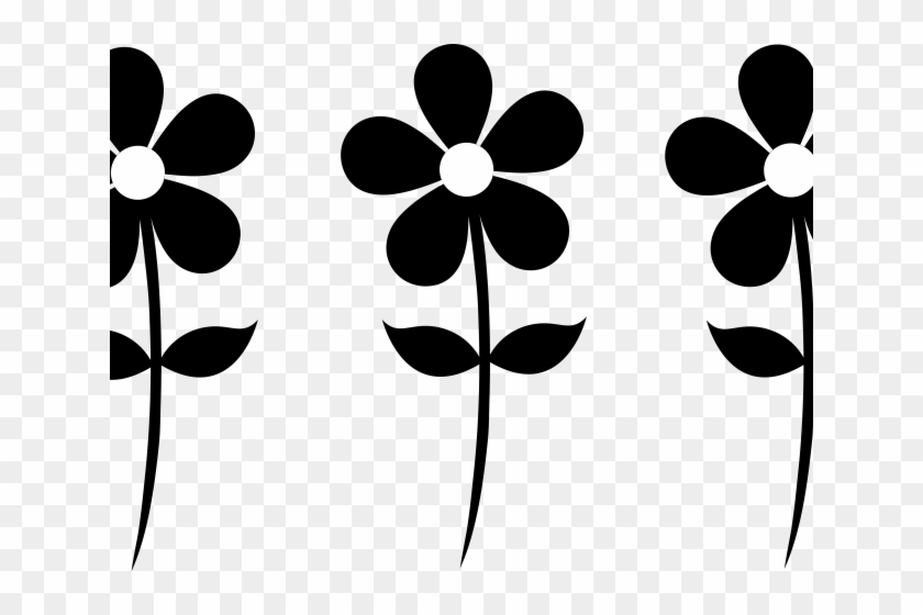 Silhouette Clipart Flower - Transparent Background Flower Clipart - Png Download