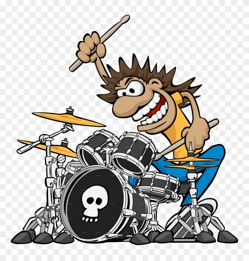 Trend Drum Drum Player Transparent & Png Clipart Free - Drummer Cartoon