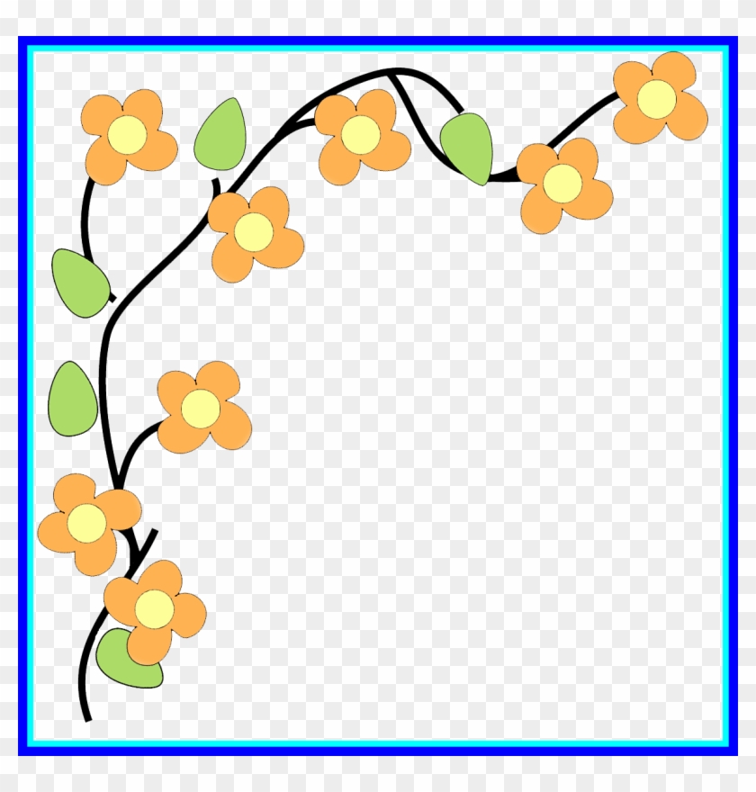 Daisies Clipart Boarder - Flower Border Clipart Transparent - Png Download #3184107