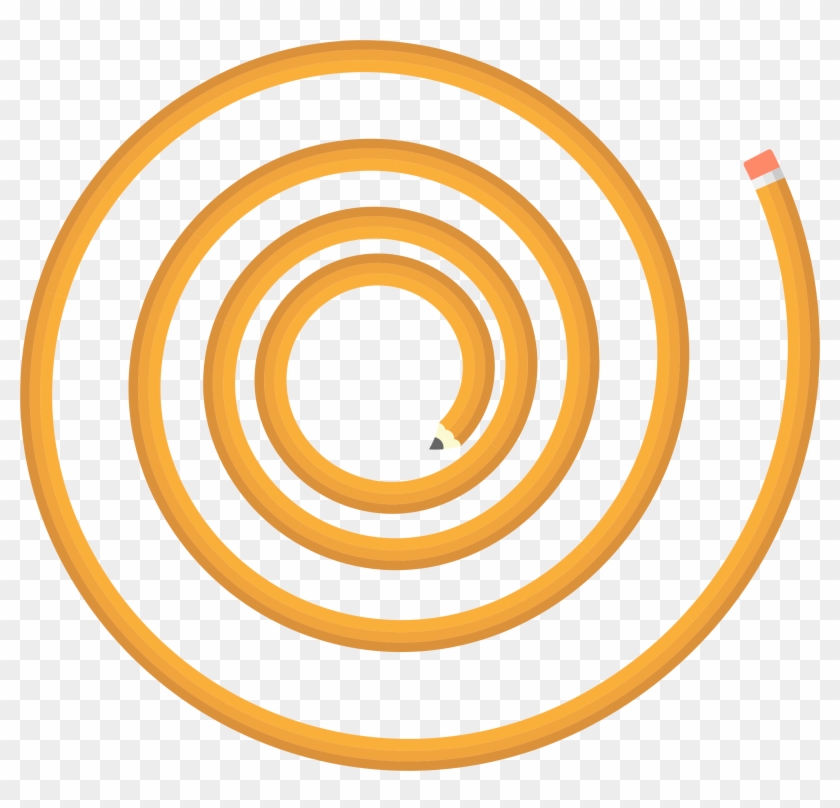 This Free Icons Png Design Of Pencil Spiral - Spiral Pencil Clipart