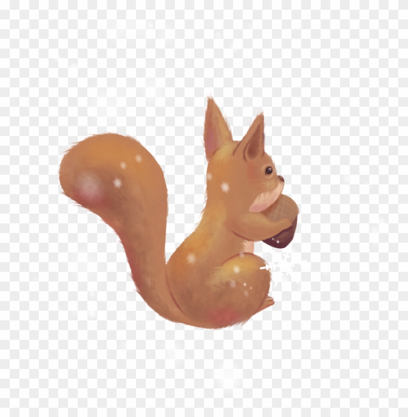 Fresh Beautiful Hand Drawn Heavy Snow Png And Psd - Eurasian Red Squirrel Clipart #3185441
