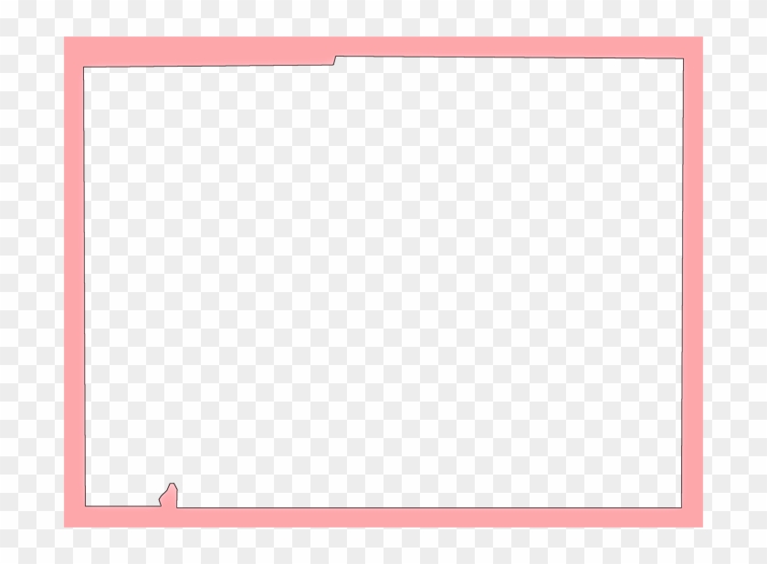 A Plain Frame Map Of Desoto - Paper Clipart