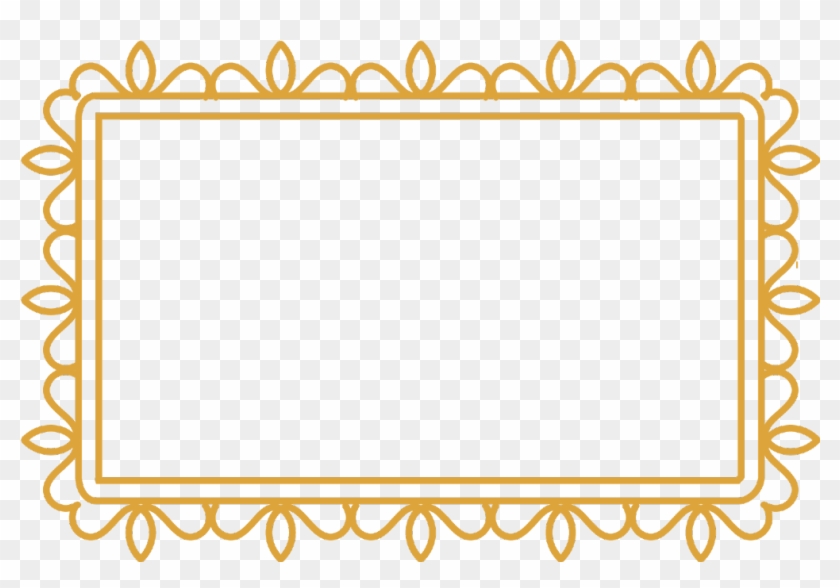 #gold #frame #border #swirls #decor #decoration #icon - Picture Frame Clipart