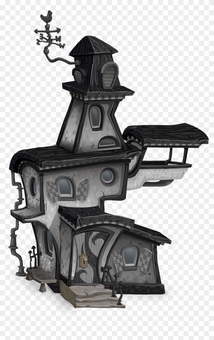 Haunted House Halloween Mansion Png Image - Maison Hanté Png Clipart #3186095