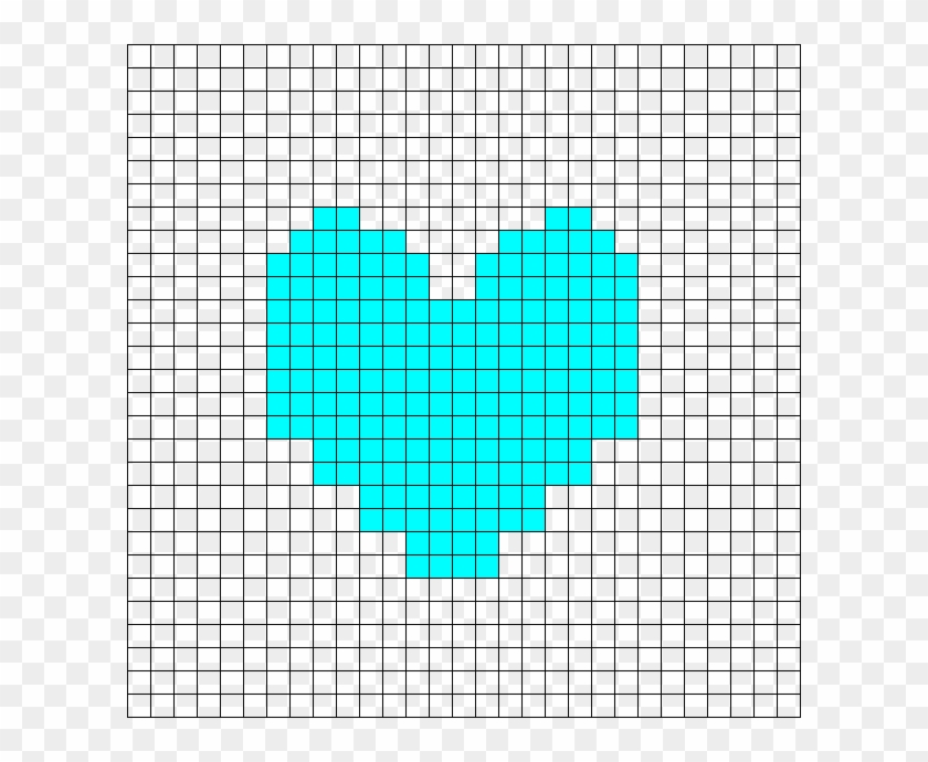 Undertale Light Blue Soul - Perler Bead 3d Pikachu Clipart