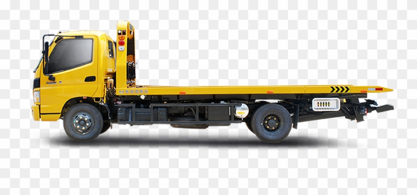 Flatbed Tow Truck Png Transparent Background - Trailer Truck Clipart