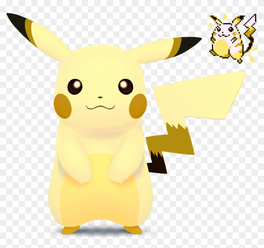 8 Bit Clipart Pikachu - Party Hat Pikachu Smash 4 - Png Download #3186769