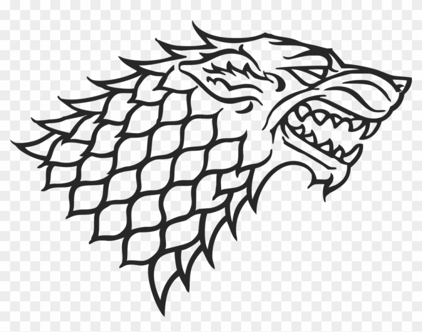 Pin By Mitten - Game Of Thrones Stark Sigil Clipart