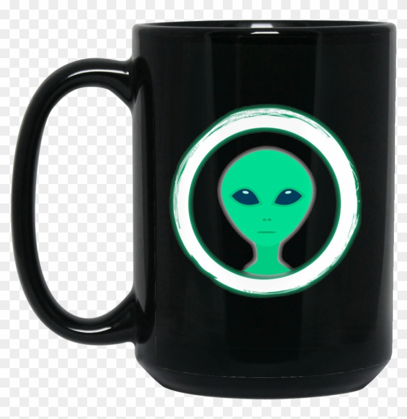 Neon Party Alien Head Theme Party Glow In Dark 15 Oz - Mug Clipart