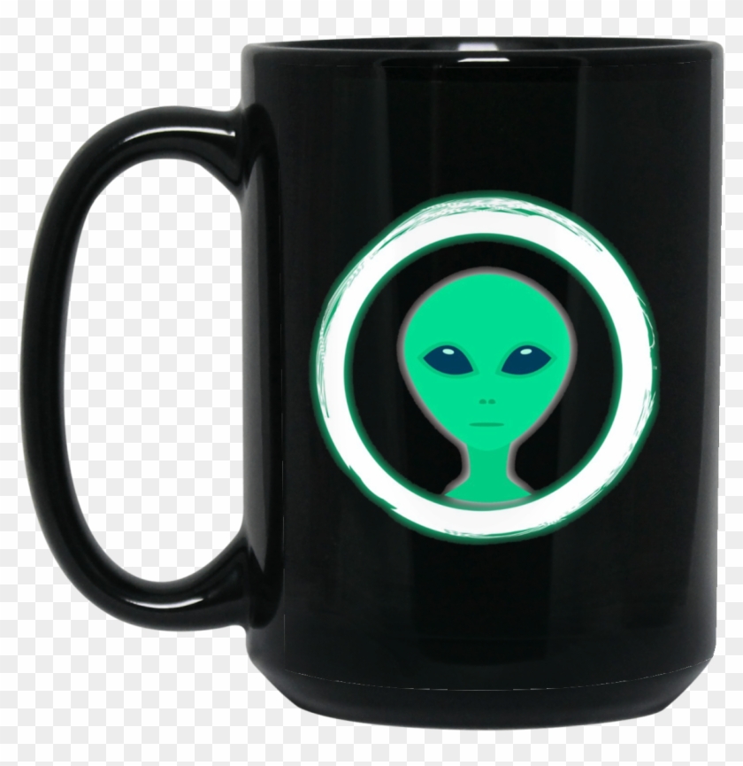 Neon Party Alien Head Theme Party Glow In Dark 15 Oz - Mug Clipart #3187767