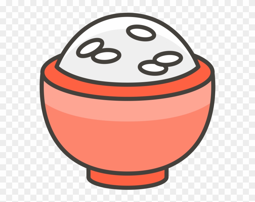 Cooked Rice Emoji Icon Clipart